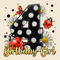 Ladybug Birthday Girl Age 4 Premium Tee | Teevron