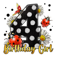 ladybug birthday girl age 4 | Teevron