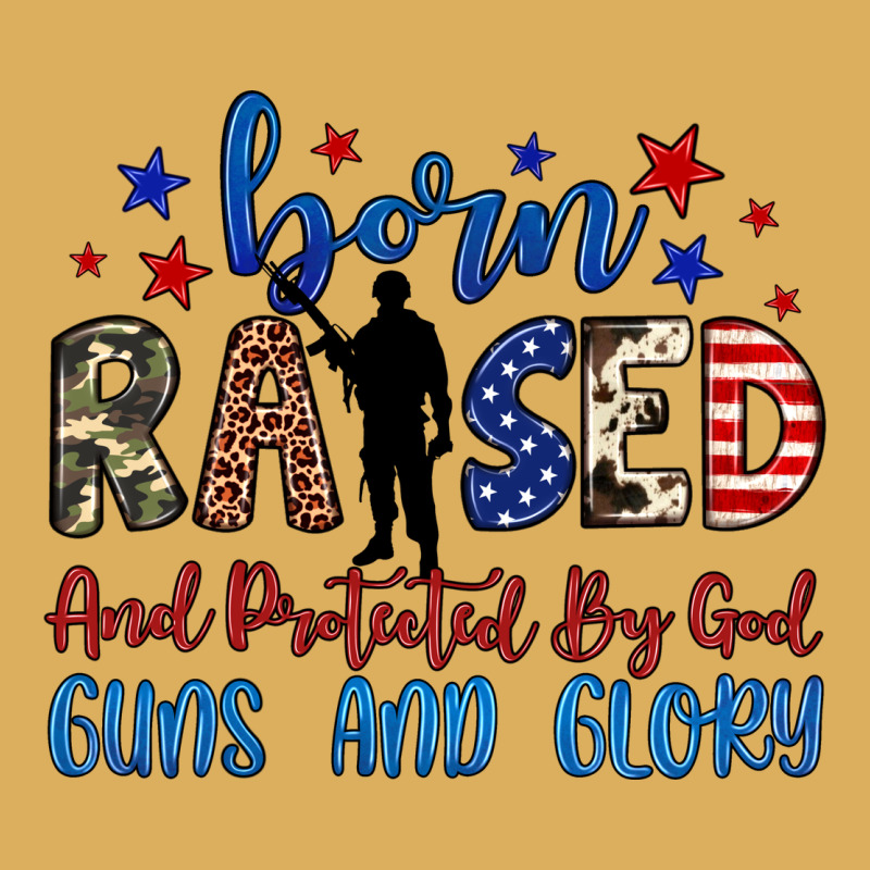 Born Raised And Protected By God Guns And Glory Premium Hoodie by JahusDesignShop | Teevron