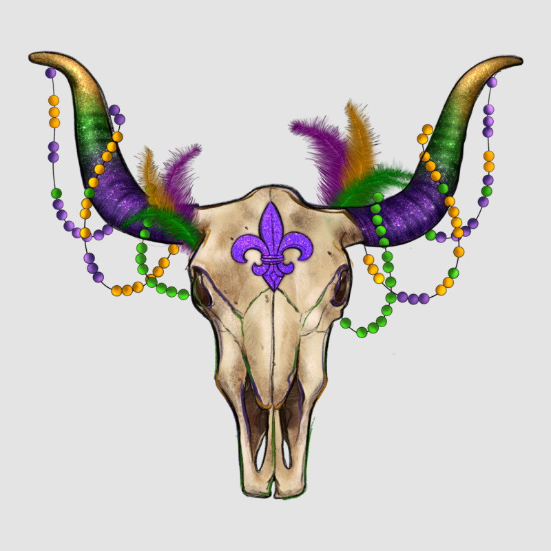 Mardi Gras Bullskull Premium Sweatshirt by RanaPortraitStore | Teevron