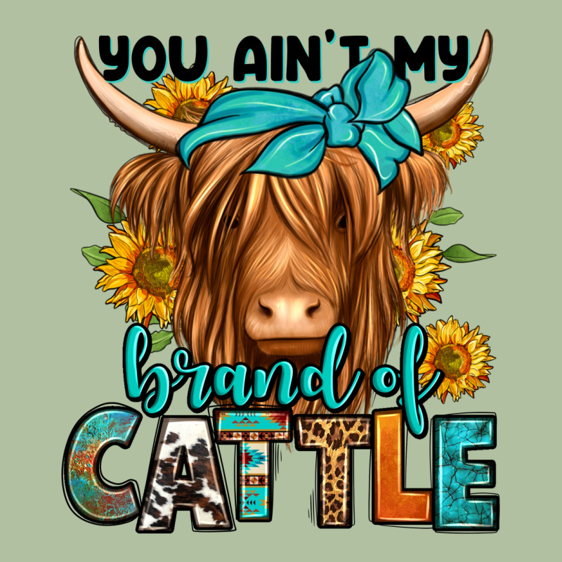 You Ain't My Brand Of Cattle Longhaired Cow Urban Hoodie by Jasminsmagicworld | Teevron