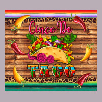 Cinco De Taco Paper Serape Leopard Wooden Vintage Tee | Teevron