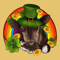 St Patricks Day Baby Cow Shamrock Rainbow Gold Premium Sweatshirt | Teevron