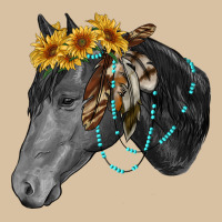 Black And White Western Horse Heavyweight Hoodie | Teevron