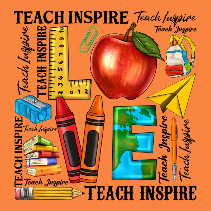Teach Love Inspire Teacher Premium Sweatshirt by texasbilliewilder | Teevron