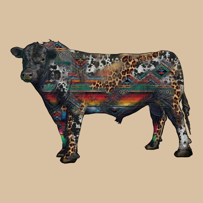 Black Angus Bull With Western Patterns Heavyweight Hoodie by RanaPortraitStore | Teevron
