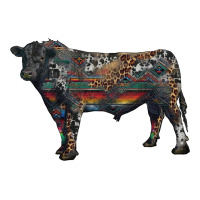black angus bull with western patterns | Teevron
