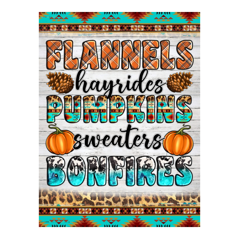 Flannels Hayrides Pumpkins Sweaters Bonfires Premium Hoodie by Artiststas | Teevron