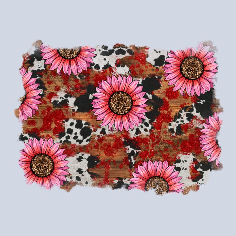 Valentine's Day Sunflowers Leopard Cowhide Background Premium Sweatshirt by RanaPortraitStore | Teevron