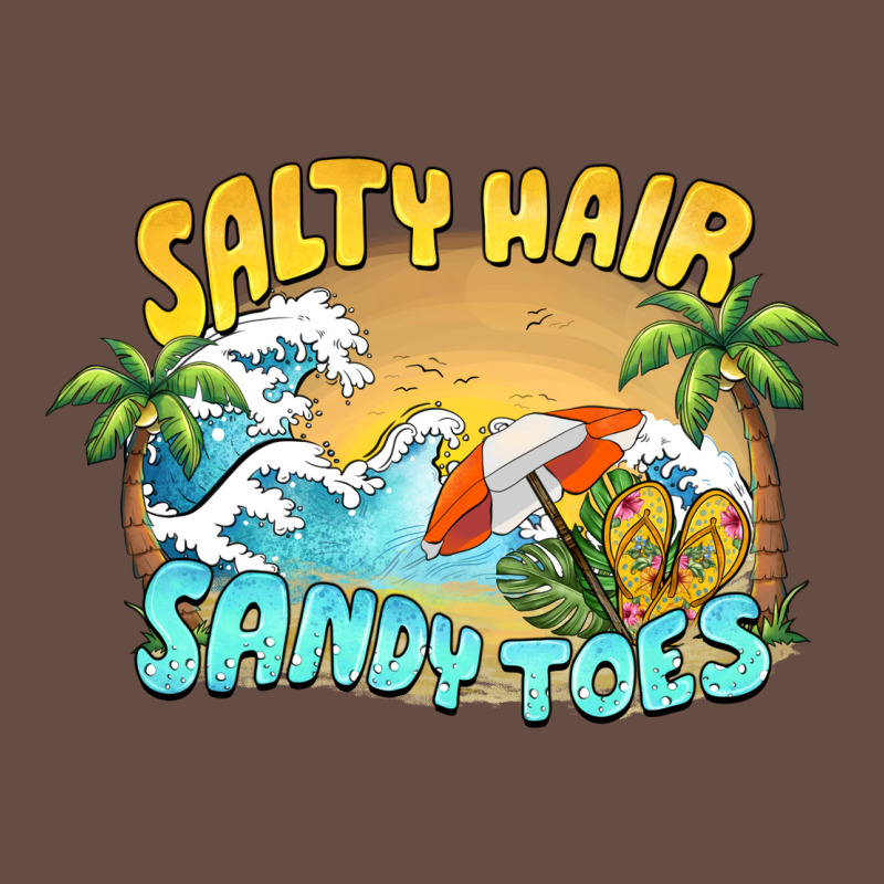 Salty Hair Sandy Toes Summer Long Sleeve Tee by BarkalooDesign | Teevron