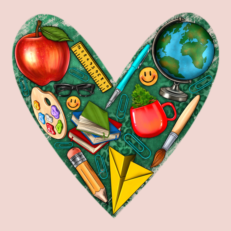 Teacher  Heart Premium Sweatshirt by texasbilliewilder | Teevron