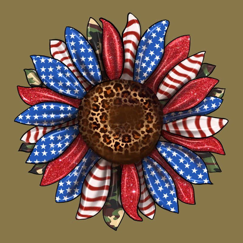Usa Flag Camouflage Sunflower Premium Hoodie by JahusDesignShop | Teevron