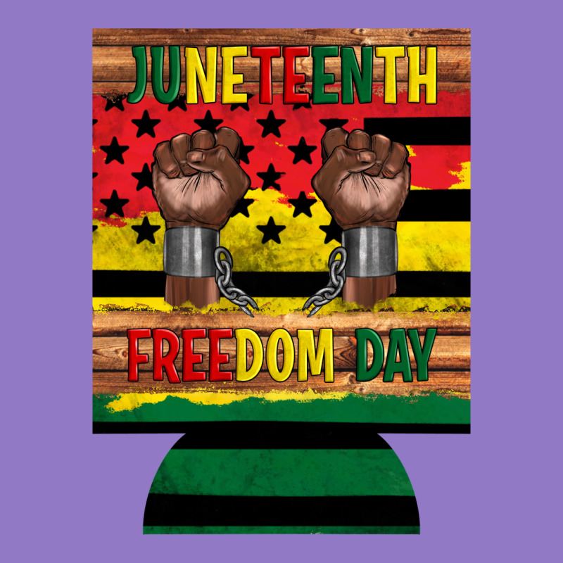 Juneteenth Freedom Day 12 Oz Can Cooler (regular) 2 Urban Hoodie by Artiststas | Teevron