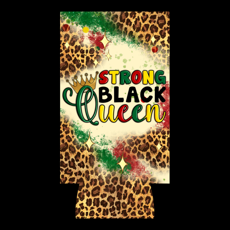 Strong Black Queen 12 Oz Can Cooler (slim) Urban Hoodie by Artiststas | Teevron