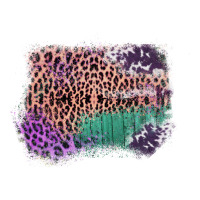 Leopard, Cowhide, Wood Pattern Frame | Teevron