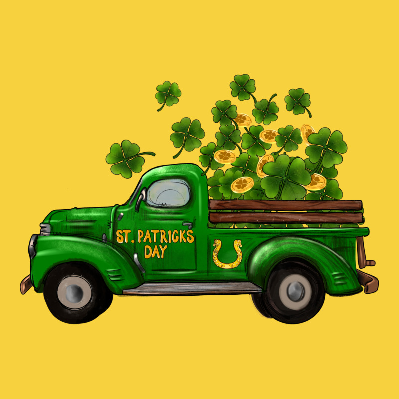 St Patricks Truck Shamrock Horseshoe Gold Premium Sweatshirt by RanaPortraitStore | Teevron
