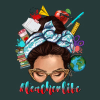 Teacher Life Messy Bun Premium Sweatshirt | Teevron
