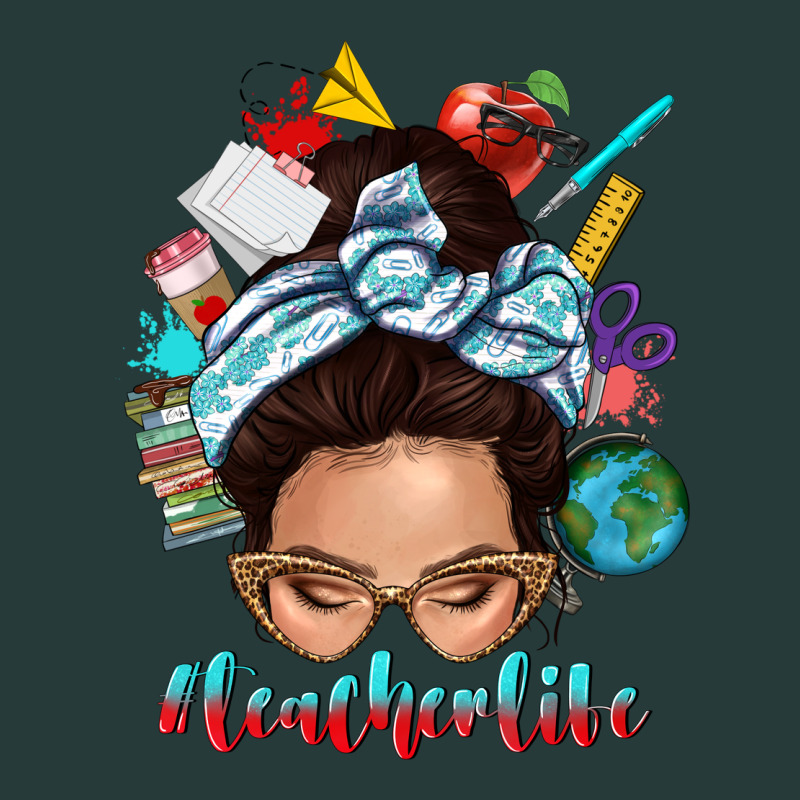 Teacher Life Messy Bun Premium Sweatshirt by texasbilliewilder | Teevron