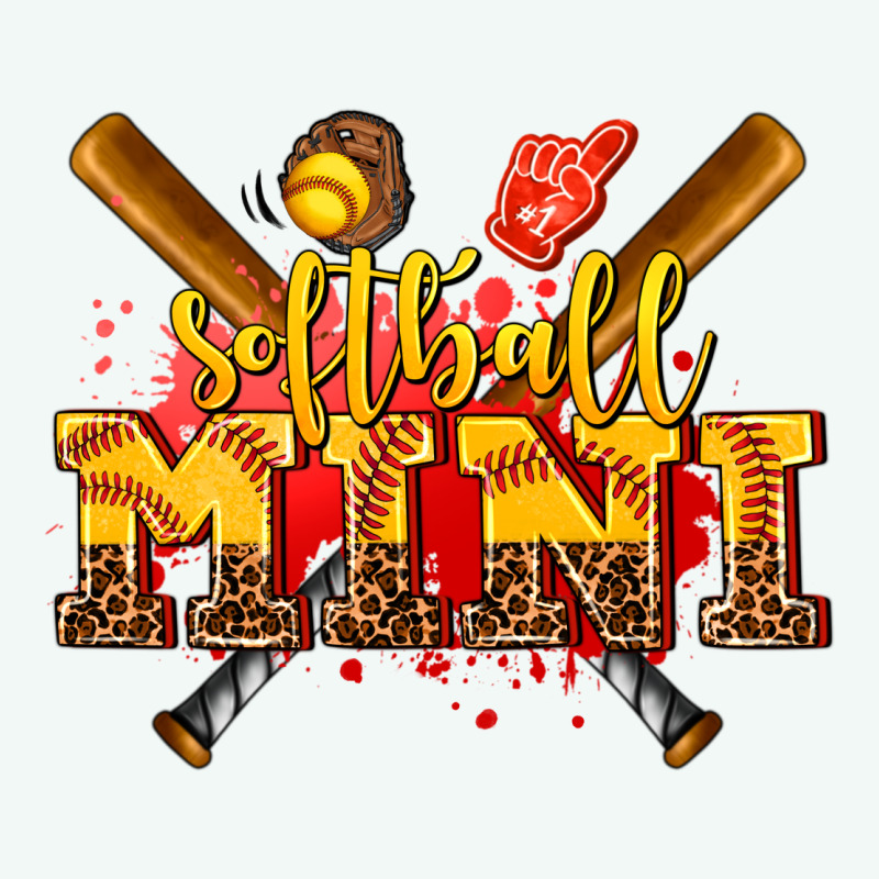 Softball Mini Premium Hoodie by AdoDesignShop | Teevron