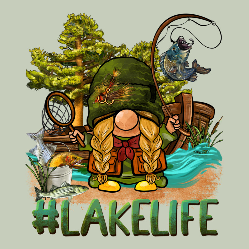 Lake Life Gnome Ladies Tee by BarkalooDesign | Teevron