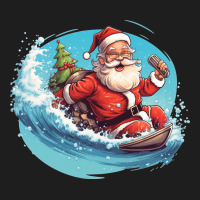 Surf Happy Santa Heavyweight Hoodie | Teevron