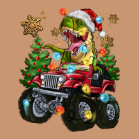 Christmas T-rex With Monster Truck Heavyweight Hoodie | Teevron
