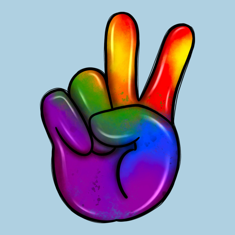 Pride Peace Hand Premium Hoodie by JahusDesignShop | Teevron