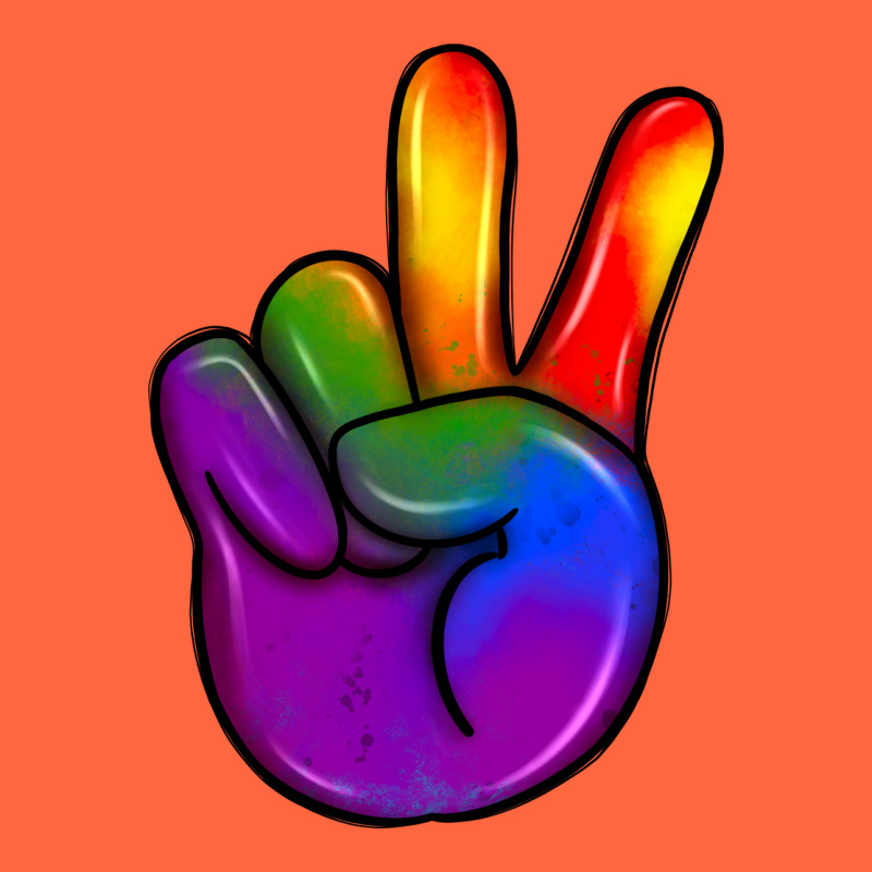 Pride Peace Hand Premium Hoodie by JahusDesignShop | Teevron