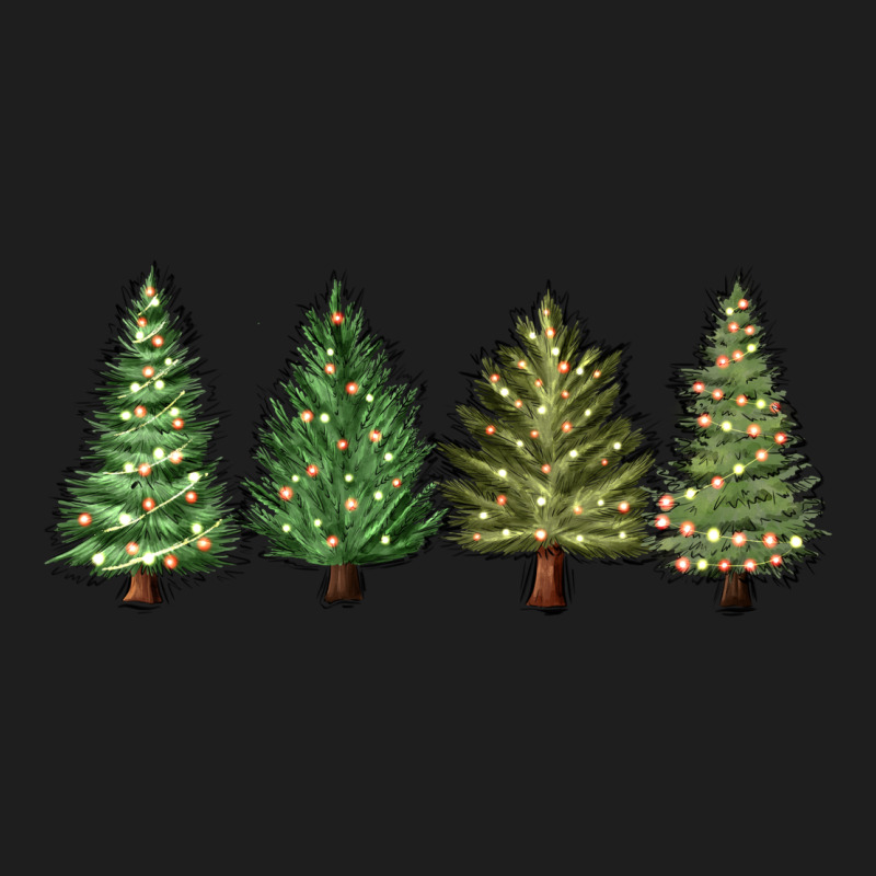 Christmas Trees Heavyweight Hoodie by MaliasSmallBusiness | Teevron