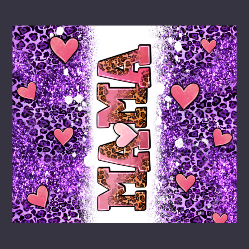 Purple Leopard Pink Mama Hearts Vintage Hoodie by AdoDesignShop | Teevron