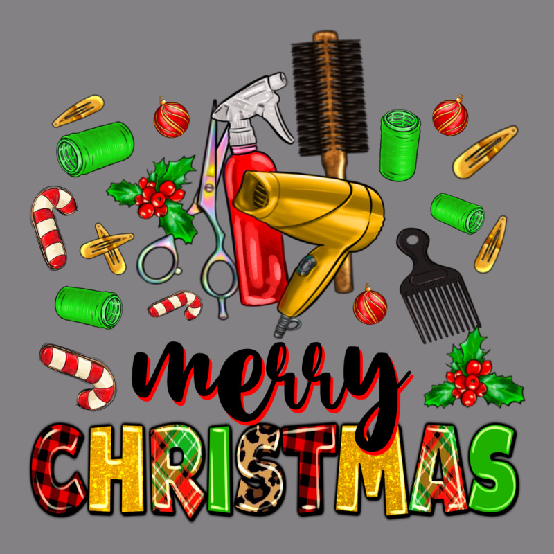 Merry Christmas Hair Heavyweight Hoodie by MaliasSmallBusiness | Teevron