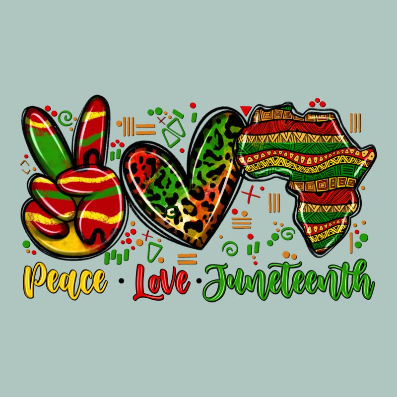 Peace Love Juneteenth Premium Sweatshirt by Zillion Design Studio | Teevron