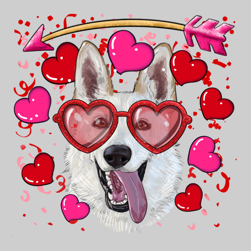 Valentine's Day  White Shepherd Premium Sweatshirt by RanaPortraitStore | Teevron