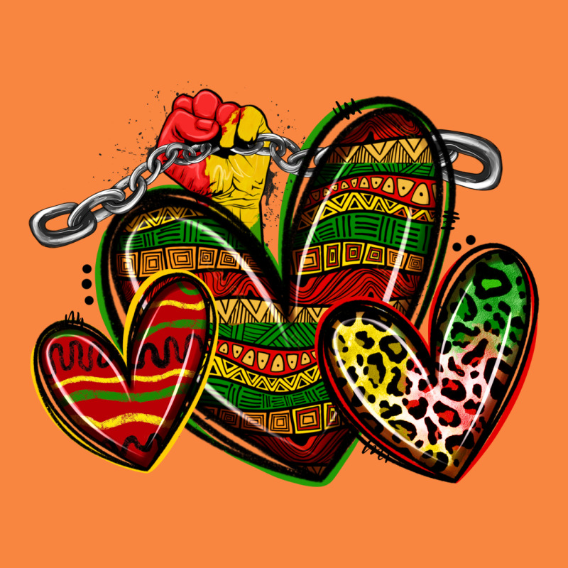 Juneteenth Hearts Premium Sweatshirt by Zillion Design Studio | Teevron