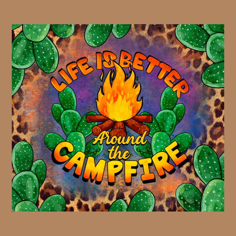 Life Is Better Around The Campfire Long Sleeve Tee by BarkalooDesign | Teevron