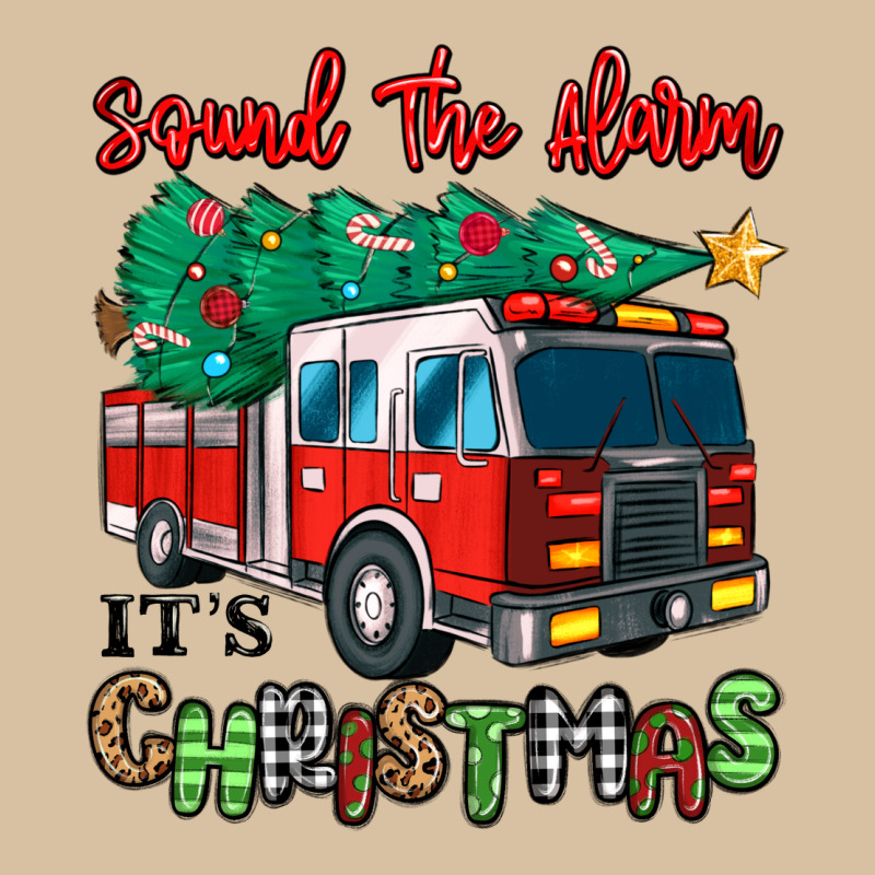 Sound The Alarm Its Christmas Fire Truck Heavyweight Hoodie by MaliasSmallBusiness | Teevron