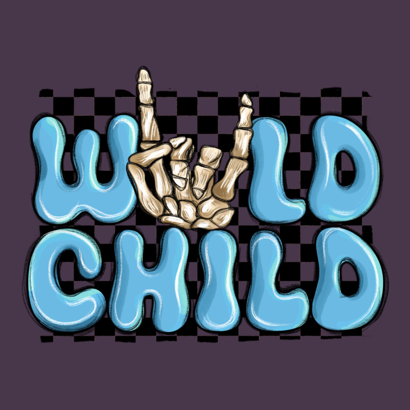 Wild Child Blue Skeleton Heavyweight Hoodie by MaliasSmallBusiness | Teevron
