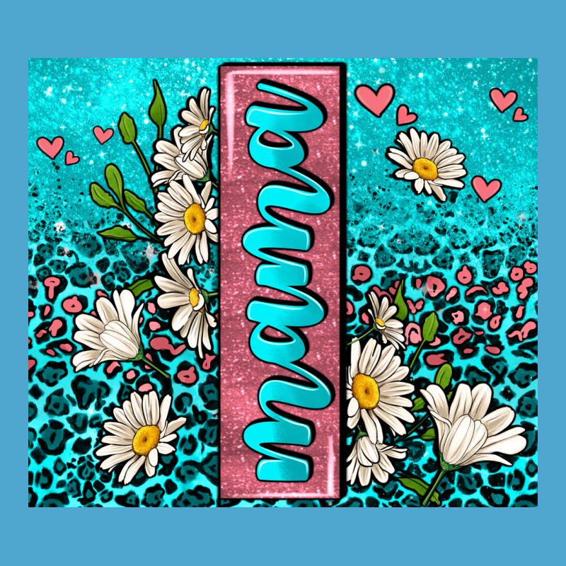 Turquoise Leopard Mama Premium Hoodie by AdoDesignShop | Teevron