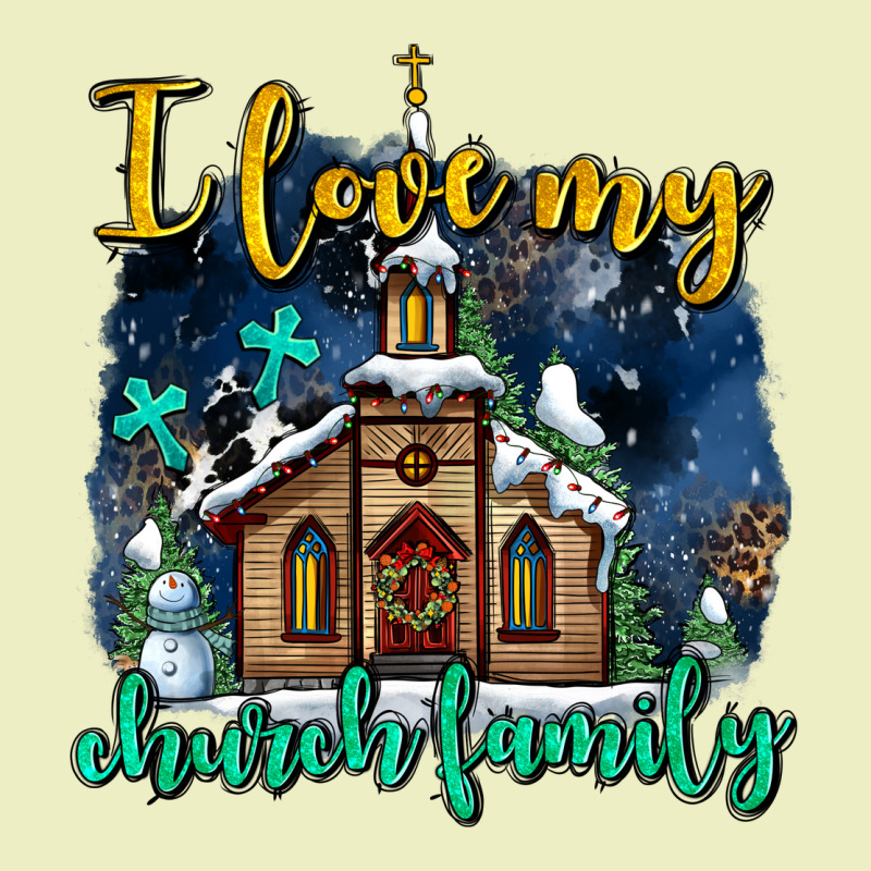 Christmas Church And Snow   ı Love My Church Family Urban Hoodie by AdoDesignShop | Teevron