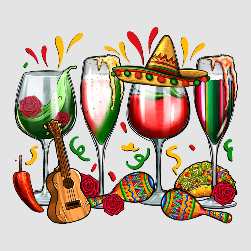 Mexico Wine Glasses Premium Sweatshirt by Zillion Design Studio | Teevron
