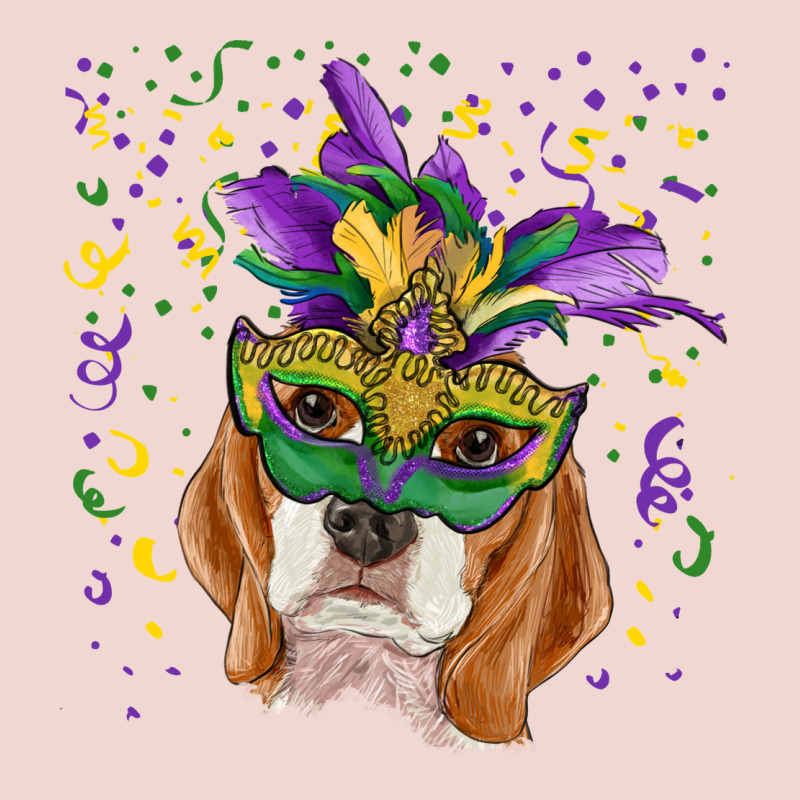 Mardi Gras  Mask Beagle Premium Sweatshirt by RanaPortraitStore | Teevron