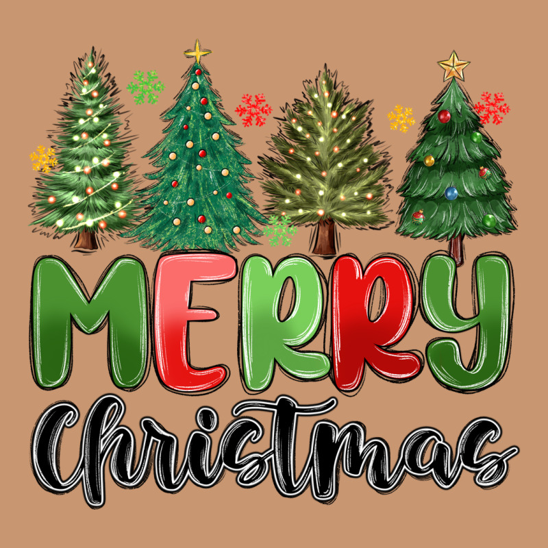 Merry Christmas Trees Heavyweight Hoodie by MaliasSmallBusiness | Teevron