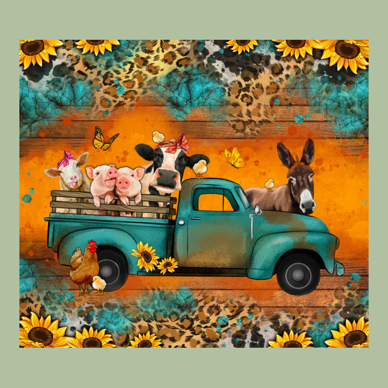 Farm Animals Truck Urban Hoodie by Jasminsmagicworld | Teevron
