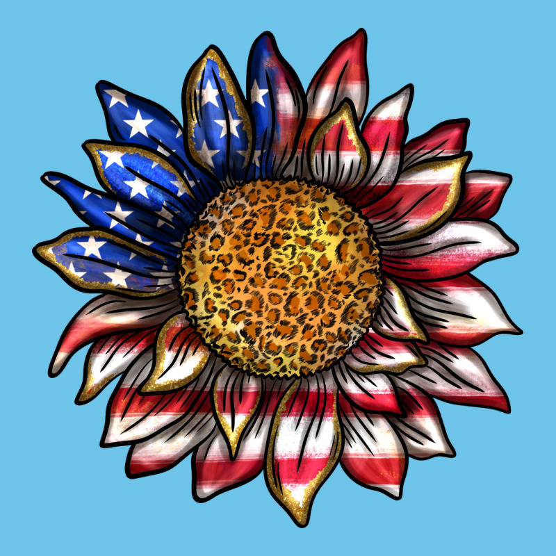 4th Of July Sunflower Premium Sweatshirt by texasbilliewilder | Teevron