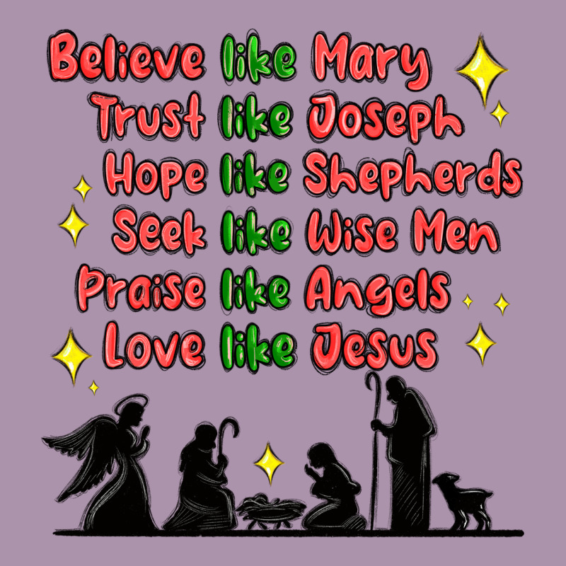 Jesus And Family Belive Like Mary Heavyweight Hoodie by MaliasSmallBusiness | Teevron