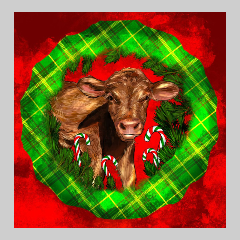 Christmas Red Angus Calf Premium Tee by LillyAllenDesigns | Teevron