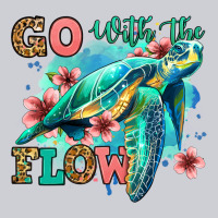 Go With The Flow Floral Turtle Urban Hoodie | Teevron