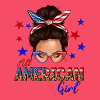 All American Girl Messy Bun Premium Sweatshirt | Teevron