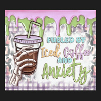 Fueled By Iced Coffee And Anxiety Heavyweight Hoodie | Teevron