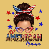 All American Mama Messy Bun Premium Sweatshirt | Teevron
